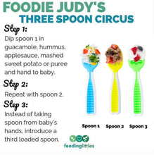 Load image into Gallery viewer, Neon Three Spoon Circus Pre-Spoon GOOtensil Set
