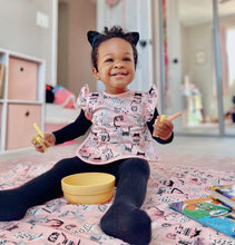 Load image into Gallery viewer, Kitty Splash Mat - A Waterproof Catch-All for Highchair Spills and More!