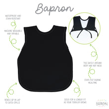 Load image into Gallery viewer, Black Minimalist Bapron