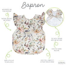 Load image into Gallery viewer, Delilah Floral Flutter Bapron