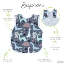 Load image into Gallery viewer, Dinosaur Drawing Bapron