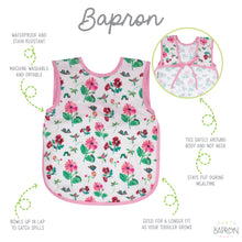 Load image into Gallery viewer, Pink Floral Caterpillar Bapron - from the World of Eric Carle