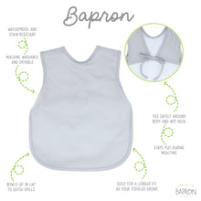 Load image into Gallery viewer, Light Gray Minimalist Bapron
