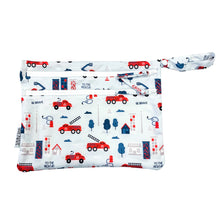 Load image into Gallery viewer, Be Brave - Firefighter - Waterproof Wet Bag (For mealtime, on-the-go, and more!) Mama Yay! Wet Bags Default Title Bib Bapron BapronBaby BLW Baby Led Weaning Toddler Feeding