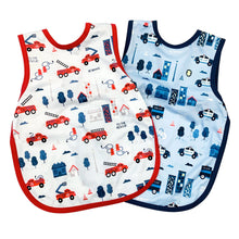 Load image into Gallery viewer, Be Brave - Firefighter Bapron Mama Yay! Bapron Toddler (6m - 3T),Preschool (3-5 yrs) Bib Bapron BapronBaby BLW Baby Led Weaning Toddler Feeding