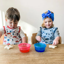 Load image into Gallery viewer, Be Brave - Firefighter Bapron Mama Yay! Bapron Toddler (6m - 3T),Preschool (3-5 yrs) Bib Bapron BapronBaby BLW Baby Led Weaning Toddler Feeding