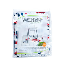 Load image into Gallery viewer, Be Brave - Firefighter Splash Mat - A Waterproof Catch-All for Highchair Spills and More! Mama Yay Splash Mats Default Title Bib Bapron BapronBaby BLW Baby Led Weaning Toddler Feeding