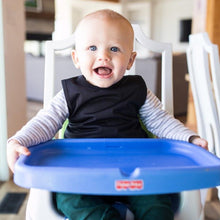 Load image into Gallery viewer, Minimalist / Solid Bapron Mama Yay! Bapron Toddler (6m - 3T),Black,Preschool (3-5 yrs),Black,Toddler (6m - 3T),Light Grey,Preschool (3-5 yrs),Light Grey,Toddler (6m - 3T),Teal,Preschool (3-5 yrs),Teal,Toddler (6m - 3T),Navy,Preschool (3-5 yrs),Navy Bib Bapron BapronBaby BLW Baby Led Weaning Toddler Feeding