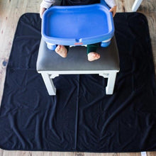 Load image into Gallery viewer, Black Splash Mat - A Waterproof Catch-All for Highchair Spills and More!