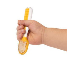 Load image into Gallery viewer, NumNum Pre-Spoon GOOtensils 2 Pack (More colours available!) Mama Yay! Numnum Pre-Spoon Gootensil Rosebud + Frosty Lilac,Glacier Green + Storm Gray,Orange + Blue Bib Bapron BapronBaby BLW Baby Led Weaning Toddler Feeding