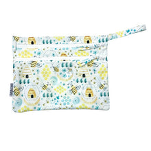 Load image into Gallery viewer, Busy Bees - Waterproof Wet Bag (For mealtime, on-the-go, and more!)
