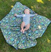 Load image into Gallery viewer, Camping Bears Splash Mat - A Waterproof Catch-All for Highchair Spills Mama Yay Splash Mats Default Title Bib Bapron BapronBaby BLW Baby Led Weaning Toddler Feeding