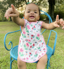 Load image into Gallery viewer, Pink Floral Caterpillar Bapron - from the World of Eric Carle Mama Yay! Bapron Toddler (6m - 3T),Preschool (3-5 yrs) Bib Bapron BapronBaby BLW Baby Led Weaning Toddler Feeding