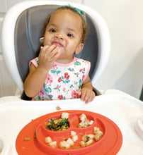 Load image into Gallery viewer, Pink Floral Caterpillar Bapron - from the World of Eric Carle Mama Yay! Bapron Toddler (6m - 3T),Preschool (3-5 yrs) Bib Bapron BapronBaby BLW Baby Led Weaning Toddler Feeding