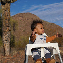Load image into Gallery viewer, Desert Dinos Bapron Mama Yay! Bapron Toddler (6m - 3T),Preschool (3-5 yrs) Bib Bapron BapronBaby BLW Baby Led Weaning Toddler Feeding