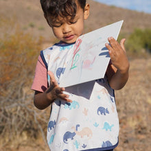 Load image into Gallery viewer, Desert Dinos Bapron Mama Yay! Bapron Toddler (6m - 3T),Preschool (3-5 yrs) Bib Bapron BapronBaby BLW Baby Led Weaning Toddler Feeding
