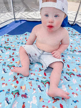 Load image into Gallery viewer, Dog Dress Up Splash Mat - A Waterproof Catch-All for Highchair Spills and More!