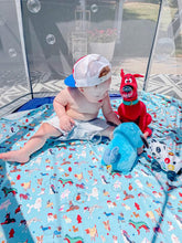 Load image into Gallery viewer, Dog Dress Up Splash Mat - A Waterproof Catch-All for Highchair Spills and More!
