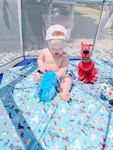 Load image into Gallery viewer, Dog Dress Up Splash Mat - A Waterproof Catch-All for Highchair Spills and More!