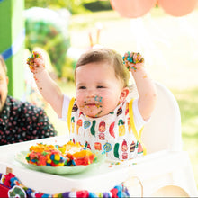 Load image into Gallery viewer, Food Parade Bapron - from the World of Eric Carle Mama Yay! Bapron Toddler (6m - 3T),Preschool (3-5 yrs) Bib Bapron BapronBaby BLW Baby Led Weaning Toddler Feeding