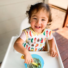 Load image into Gallery viewer, Food Parade Bapron - from the World of Eric Carle Mama Yay! Bapron Toddler (6m - 3T),Preschool (3-5 yrs) Bib Bapron BapronBaby BLW Baby Led Weaning Toddler Feeding