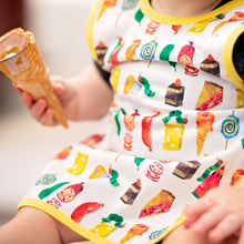 Load image into Gallery viewer, Food Parade Bapron - from the World of Eric Carle Mama Yay! Bapron Toddler (6m - 3T),Preschool (3-5 yrs) Bib Bapron BapronBaby BLW Baby Led Weaning Toddler Feeding