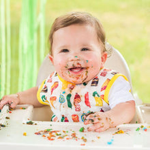 Load image into Gallery viewer, Food Parade Bapron - from the World of Eric Carle Mama Yay! Bapron Toddler (6m - 3T),Preschool (3-5 yrs) Bib Bapron BapronBaby BLW Baby Led Weaning Toddler Feeding