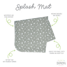 Load image into Gallery viewer, Forest Friends Splash Mat - A Waterproof Catch-All for Highchair Spills and More!