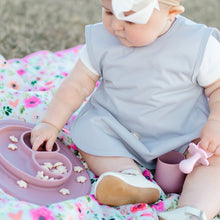 Load image into Gallery viewer, Minimalist / Solid Bapron Mama Yay! Bapron Toddler (6m - 3T),Black,Preschool (3-5 yrs),Black,Toddler (6m - 3T),Light Grey,Preschool (3-5 yrs),Light Grey,Toddler (6m - 3T),Teal,Preschool (3-5 yrs),Teal,Toddler (6m - 3T),Navy,Preschool (3-5 yrs),Navy Bib Bapron BapronBaby BLW Baby Led Weaning Toddler Feeding