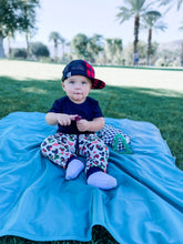Load image into Gallery viewer, Dusty Blue Splash Mat - A Waterproof Catch-All for Highchair Spills