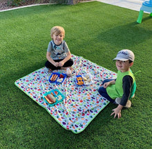 Load image into Gallery viewer, Market Fresh Produce Splash Mat - A Waterproof Catch-All for Highchair Spills Mama Yay Splash Mats Default Title Bib Bapron BapronBaby BLW Baby Led Weaning Toddler Feeding