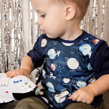 Load image into Gallery viewer, Outer Space Bapron Mama Yay! Bapron Toddler (6m - 3T),Preschool (3-5 yrs) Bib Bapron BapronBaby BLW Baby Led Weaning Toddler Feeding