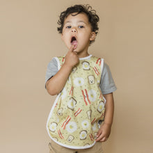 Load image into Gallery viewer, Bacon and Eggs Bapron Mama Yay! Bapron Toddler (6m - 3T),Preschool (3-5 Yrs) Bib Bapron BapronBaby BLW Baby Led Weaning Toddler Feeding