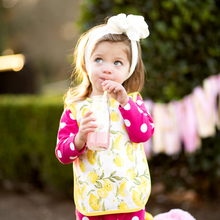 Load image into Gallery viewer, Fresh Squeezed Lemon Bapron Mama Yay! Bapron Toddler (6m - 3T),Preschool (3-5 Yrs) Bib Bapron BapronBaby BLW Baby Led Weaning Toddler Feeding
