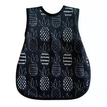 Load image into Gallery viewer, Monochrome Pineapple Bapron Mama Yay! Bapron Toddler (6m - 3T),Preschool (3-5 Yrs) Bib Bapron BapronBaby BLW Baby Led Weaning Toddler Feeding