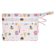 Load image into Gallery viewer, Pink Ice Cream - Waterproof Wet Bag (For mealtime, on-the-go, and more!)