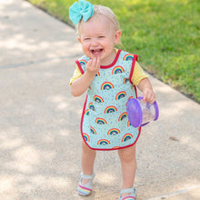Load image into Gallery viewer, Rainbow Caterpillar Bapron - from the World of Eric Carle Mama Yay! Bapron Toddler (6m - 3T),Preschool (3-5 yrs) Bib Bapron BapronBaby BLW Baby Led Weaning Toddler Feeding