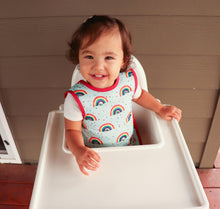 Load image into Gallery viewer, Rainbow Caterpillar Bapron - from the World of Eric Carle Mama Yay! Bapron Toddler (6m - 3T),Preschool (3-5 yrs) Bib Bapron BapronBaby BLW Baby Led Weaning Toddler Feeding