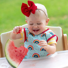 Load image into Gallery viewer, Rainbow Caterpillar Bapron - from the World of Eric Carle Mama Yay! Bapron Toddler (6m - 3T),Preschool (3-5 yrs) Bib Bapron BapronBaby BLW Baby Led Weaning Toddler Feeding