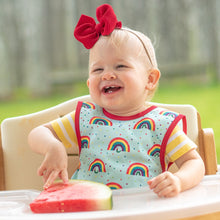 Load image into Gallery viewer, Rainbow Caterpillar Bapron - from the World of Eric Carle Mama Yay! Bapron Toddler (6m - 3T),Preschool (3-5 yrs) Bib Bapron BapronBaby BLW Baby Led Weaning Toddler Feeding