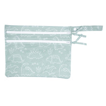 Load image into Gallery viewer, Dino Friends Sage - Waterproof Wet Bag (For mealtime, on-the-go, and more!)
