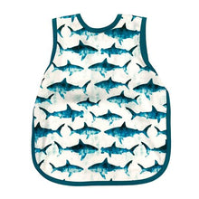 Load image into Gallery viewer, Shark Attack Bapron Mama Yay! Bapron Toddler (6m - 3T),Preschool (3-5 yrs) Bib Bapron BapronBaby BLW Baby Led Weaning Toddler Feeding