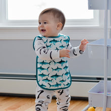 Load image into Gallery viewer, Shark Attack Bapron Mama Yay! Bapron Toddler (6m - 3T),Preschool (3-5 yrs) Bib Bapron BapronBaby BLW Baby Led Weaning Toddler Feeding