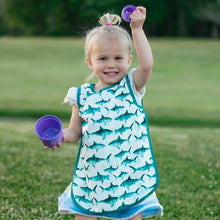 Load image into Gallery viewer, Shark Attack Bapron Mama Yay! Bapron Toddler (6m - 3T),Preschool (3-5 yrs) Bib Bapron BapronBaby BLW Baby Led Weaning Toddler Feeding