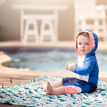 Load image into Gallery viewer, Shark Attack Splash Mat - A Waterproof Catch-All for Highchair Spills Mama Yay Splash Mats Default Title Bib Bapron BapronBaby BLW Baby Led Weaning Toddler Feeding