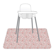 Load image into Gallery viewer, Blushing Bloom Splash Mat - A Waterproof Catch-All for Highchair Spills