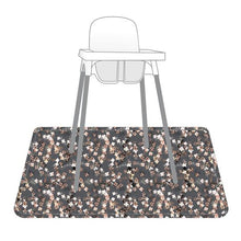 Load image into Gallery viewer, Ditsy Floral Splash Mat - A Waterproof Catch-All for Highchair Spills and More!