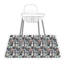 Load image into Gallery viewer, Dinosaur Drawing Splash Mat - A Waterproof Catch-All for Highchair Spills