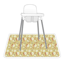 Load image into Gallery viewer, Bacon & Eggs Splash Mat - A Waterproof Catch-All for Highchair Spills and More! Mama Yay Splash Mats Default Title Bib Bapron BapronBaby BLW Baby Led Weaning Toddler Feeding
