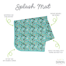 Load image into Gallery viewer, Dog Dress Up Splash Mat - A Waterproof Catch-All for Highchair Spills and More!